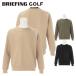  Briefing Golf футболка мужской вырез лодочкой картон вязаный стрейч la gran Golf одежда бренд одноцветный 3D Logo BRIEFING GOLF BRG251M37