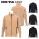  Briefing Golf блузон мужской длинный рукав полный Zip вязаный стеганое полотно стрейч Golf одежда бренд одноцветный Logo BRIEFING BRG253M44