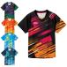  настольный теннис одежда форма tops Kids Junior мужской женский длина ( короткий рукав )] VICTAS vi ktasaog0154 Energie игра рубашка [ENERGY GS]