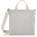 [ Roo большая сумка ] хлопок плечо есть большая сумка NA квадратное 2way тонн ось B 1413 женский серый 