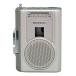 WINTECH[AM/FM с радио лента магнитофон ]PCT-02RM серебряный внешний Mike терминал Φ50mm большой динамик радио запись AC источник питания adap