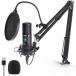 MAONO USB Mike конденсаторный микрофон PC Mike комплект 192KHZ/24BIT одиночный один направленность Touch mute кнопка прибыль регулировка ручка USB