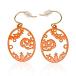  Halloween тыква .... симпатичный .... серьги ( orange )