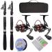  рыбалка комплект бросание рыбалка 2 шт. 2.1M удочка комплект рыбалка морская рыбалка комплект compact удилище введение комплект вращающийся катушка уголь элемент удилище мобильный удобный 