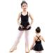 Hapipa балет Leotard ребенок Junior Kids ребенок художественная гимнастика презентация тренировка надеты танцевальный костюм юбка имеется ( black purple ru1