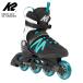  роликовые коньки женский K2(ke- two ) KINETIC 80 W BK_TURQUOISE[ бесплатная доставка ]