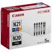  Canon чернила бак XKI-N21+N20|5MP 5 цвет мульти- упаковка 5333C002 1 коробка (5 шт : каждый цвет 1 шт )