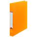 TANOSEE уплотнительное кольцо файл ( половина прозрачный обложка ) A4 вертикальный 2 дыра 200 листов . форма кольцо внутренний диаметр 25mm. ширина 35mm orange 1 шт. 