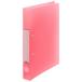 TANOSEE D кольцо файл ( половина прозрачный обложка ) A4 вертикальный 2 дыра 200 листов . форма 20mm... ширина 38mm розовый 1 шт. 
