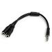 StarTech аудио изменение кабель 4 высшее Mini штекер ( мужской )-3 высшее Mini Jack ( женский )×2 6cm черный MUYHSMFF 1 шт. ( посылать за товар )