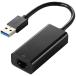  Elecom USB-A 1Gbps проводной LAN адаптор черный (RoHS палец . основа 10 вещество ) EDC-GUA3V3-B 1 шт 