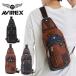 AVIREX ax5001 Stuart one плечо наклонный .. сумка портфель портфель сумка обычно используя легкий в использовании милитари мужской подарок подарок черный День отца 