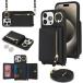 iPhone 15ProMax 15plus 14 13 12 11 iphone 7plus/8plus 7/8 XsMax X XR�X�}�z�P�[�X �V�����_�[ ���|�� �J�[�h�|�P�b�g���[ �񂩂� �΂߂��� �X�^���h�@�\