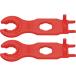 KNIPEX 9749-66-2 MC4 коннектор для установка инструмент (2 шт 1 комплект ) (9749662) (478-7412)