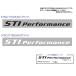 [STI- Subaru ] Performance стикер Mini STSG17100540( чёрный )STSG17100550( белый ) транскрипция тип наклейка / стикер / эмблема [ почтовая доставка OK]