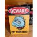 �u���L�Ŕ@���ɒ��� BEWARE OF DOG �y�b�g�������݋֎~ �x���@�Ҍ����Ӂ@20cm�~30cm �A�����J USA �֘A�摜4