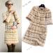 �V���l�� �����s�[�X CHANEL �L������ �N���[�� �s���N �j�b�g �{�[�_�[ �O���|�� ��� �{�^�� 53�� �J�[���E���K�[�t�F���h �����i 42