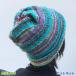 オパールで編む２色使いのねじり帽子＆スヌード 手編みキット ネックウォーマー 人気キット 編みものキット 無料編み図