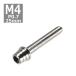  колпак болт M4×25mm P0.7 конус ракушка нержавеющая сталь серебряный 1 шт TB0240