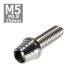  колпак болт M5×15mm P0.8 конус ракушка нержавеющая сталь серебряный 1 шт TB0242