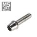  колпак болт M5×20mm P0.8 конус ракушка нержавеющая сталь серебряный 1 шт TB0243