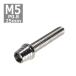  колпак болт M5×25mm P0.8 конус ракушка нержавеющая сталь серебряный 1 шт TB0244
