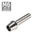  колпак болт M6×25mm P1.0 конус ракушка нержавеющая сталь серебряный 1 шт TB0251