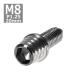  колпак болт M8×20mm P1.25 конус ракушка нержавеющая сталь серебряный 1 шт TB0271
