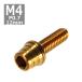  колпак болт M4×12mm P0.7 конус ракушка нержавеющая сталь Gold 1 шт TB0296