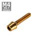  колпак болт M4×20mm P0.7 конус ракушка нержавеющая сталь Gold 1 шт TB0298