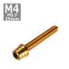  колпак болт M4×25mm P0.7 конус ракушка нержавеющая сталь Gold 1 шт TB0299