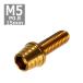  колпак болт M5×15mm P0.8 конус ракушка нержавеющая сталь Gold 1 шт TB0301