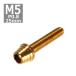  колпак болт M5×25mm P0.8 конус ракушка нержавеющая сталь Gold 1 шт TB0303