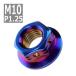  фланец гайка M10 P1.25 боковой отверстие нержавеющая сталь жарение titanium цвет 1 шт TF0100