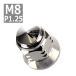  фланцы глушителя гайка M8 P1.25 юбка купол наружный диаметр 17mm нержавеющая сталь серебряный 1 шт TF0103