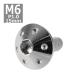  кнопка болт M6×15mm P1.0 отверстие head нержавеющая сталь серебряный 1 шт TR0052