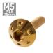  кнопка болт M5×25mm P0.8 отверстие head нержавеющая сталь Gold 1 шт TR0063