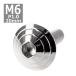  кнопка болт M6×20mm P1.0 ракушка head нержавеющая сталь серебряный 1 шт TR0095