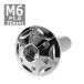  кнопка болт M6×20mm P1.0 Star отверстие head нержавеющая сталь серебряный 1 шт TR0221