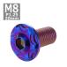  кнопка болт M8×20mm P1.25 snow head фланец имеется нержавеющая сталь жарение titanium цвет 1 шт TR0488