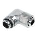  есть перевод!acool (Alphacool) HF 13/10 screw-on nozzle 90° rotatable G1/4 - Chrome водяное охлаждение фитинг соединительная муфта коннектор L коннектор [17074]