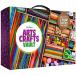 Dan&Darci Arts and Crafts Vault - Craft Supplies Kit in a Box for Kids Ages 4 5 6 7 8 9 10 11 & 12 Year Old Girls & Boys - Crafting Set Kits - East