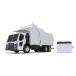First Gear 1/25 Scale White Plastic Toy Mack LR with McNeilus Meridian Front Load Garbage Truck with Bin Including Lights �� Sounds (70-0626)
