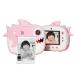 2.5K Cute Kids Instant Camera 12MP Kids Digital Camera Childeren Instant Print Camera with 2.4-inch IPS Screen 10X Digital Zoom Cute Filters Video Rec