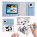 Asixxsix Kids Digital Camera 2.8in HD Screen, Autofocus, 8X Zoom, Shockproof, Hanging Rope, Instant Print Camera Toy, Travel Camera for Outdoor Game P
