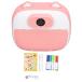 Kids Instant Print Camera, 2in Screen Dual Lens Selfie Camera with 3 Roll Photo Paper, Rechargeable Digital Camera for Girls and Boys