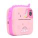 Instant Print Camera, Lovely Kids Camera Instant Print Selfie Electric with Charging Cable for Daily Life for Child (Roseate)