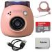Fujifilm Instax PAL Digital Camera - Powder Pink Bundle with 32GB Micro SD Card with Adapter, Cleaning Cloth
