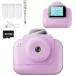 Funio Kids Camera Instant Print, Children*s Mini Camera with 32GB Card, Gift for Boy and Girl, Play Games/Play Music and Video, Blue, Pink & Purple