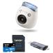 Fujifilm Instax Pal Digital Camera - Milky White, Essentials Kit